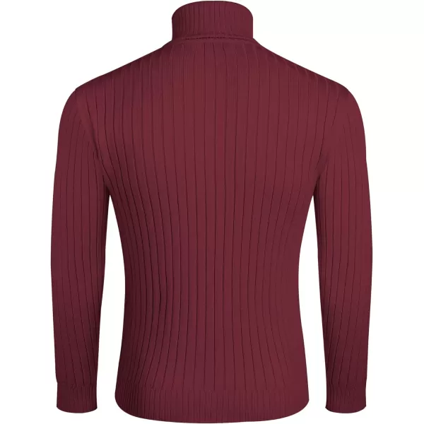 COOFANDY Men's Slim Fit Turtleneck Sweater Casual Pullover Sweater Lightweight Ribbed Sweater