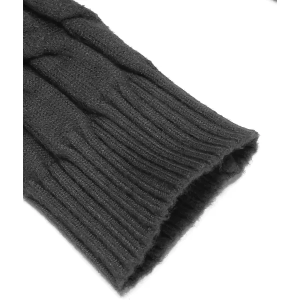 COOFANDY Men's Slim Fit Turtleneck Sweater Casual Twisted Knitted Pullover Sweaters
