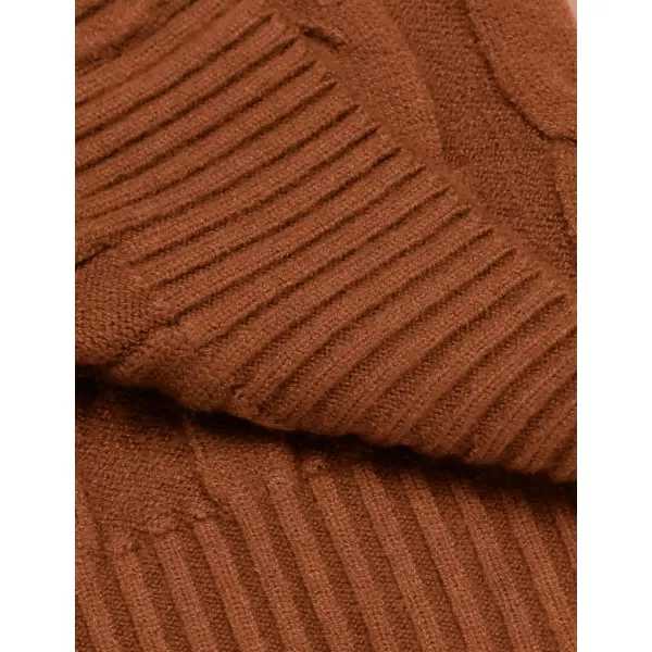 COOFANDY Men's Slim Fit Turtleneck Sweater Casual Twisted Knitted Pullover Sweaters