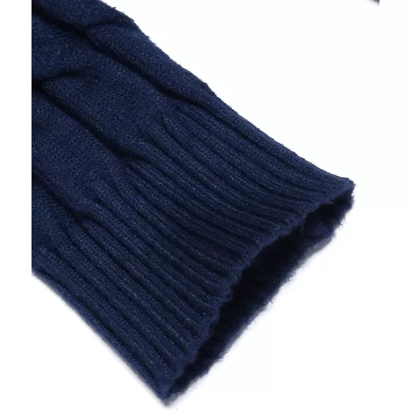 COOFANDY Men's Slim Fit Turtleneck Sweater Casual Twisted Knitted Pullover Sweaters
