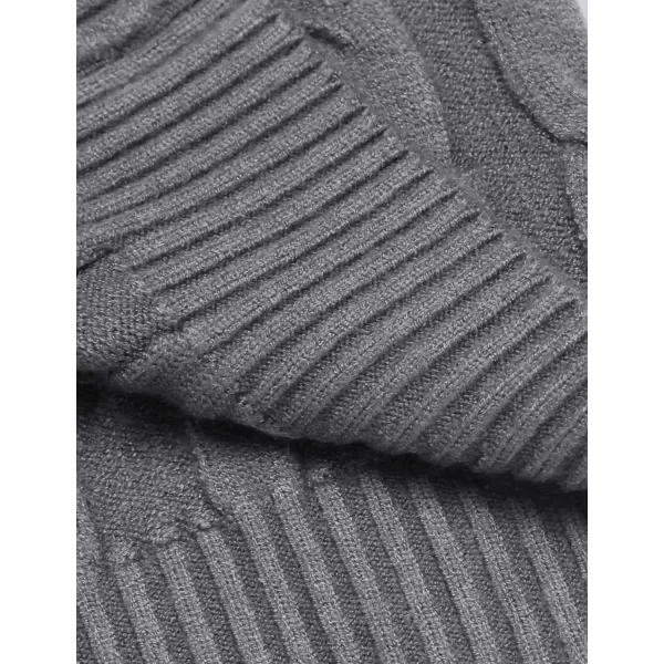 COOFANDY Men's Slim Fit Turtleneck Sweater Casual Twisted Knitted Pullover Sweaters
