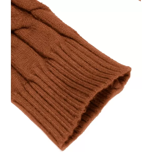 COOFANDY Men's Slim Fit Turtleneck Sweater Casual Twisted Knitted Pullover Sweaters