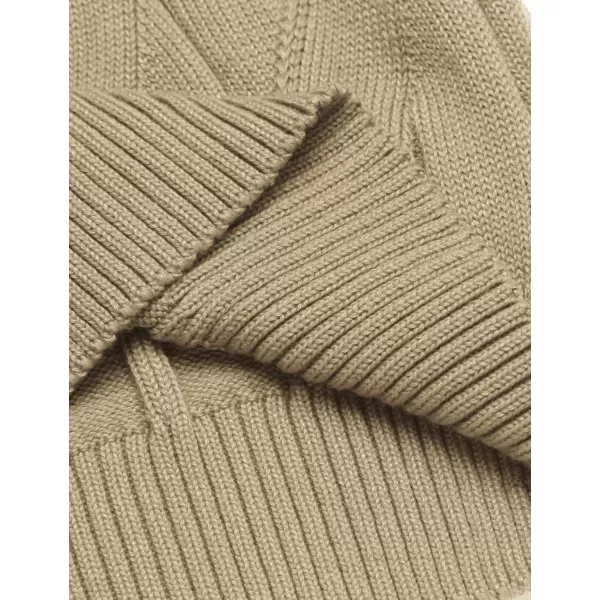 COOFANDY Men's Slim Fit Turtleneck Sweater Long Sleeve Casual Knitted Pullover Sweaters