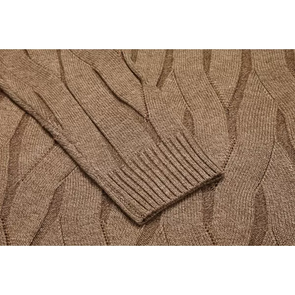 COOFANDY Men's Slim Fit Turtleneck Sweater Long Sleeve Casual Knitted Pullover Sweaters
