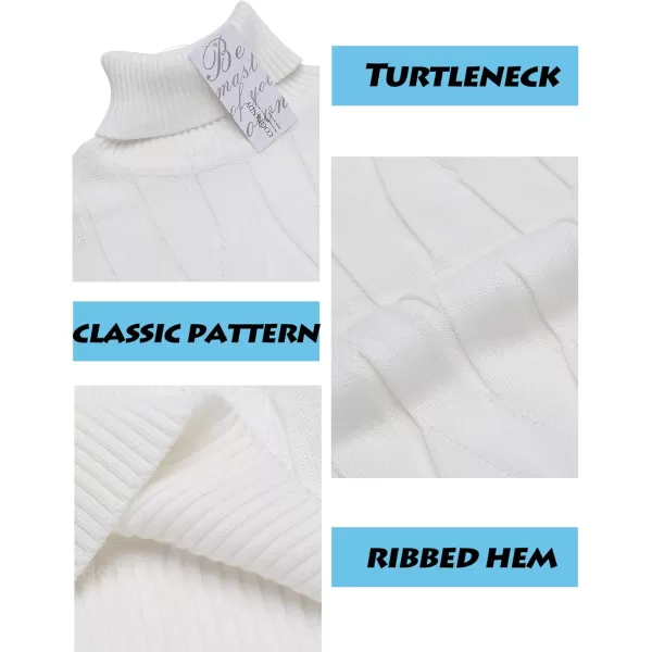 COOFANDY Men's Slim Fit Turtleneck Sweater Long Sleeve Casual Knitted Pullover Sweaters