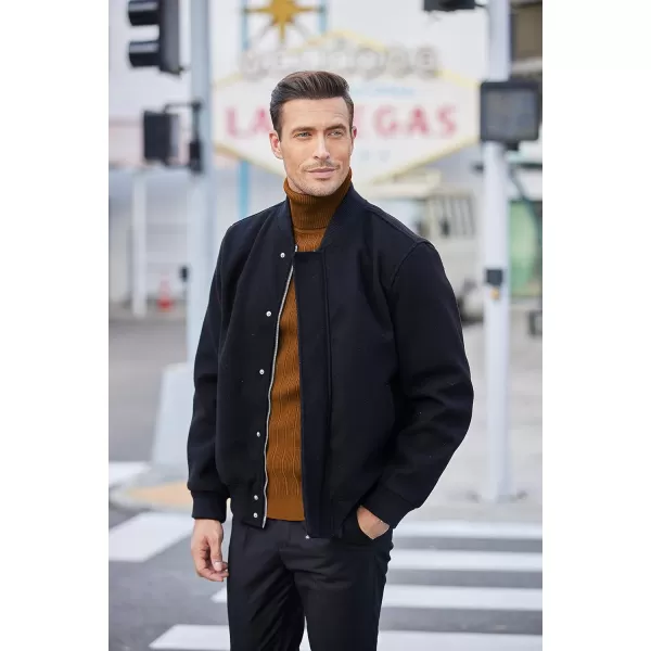 COOFANDY Men's Slim Fit Turtleneck Sweater Ribbed Knitted High Neck Pullover Sweaters