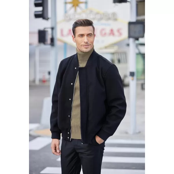 COOFANDY Men's Slim Fit Turtleneck Sweater Ribbed Knitted High Neck Pullover Sweaters