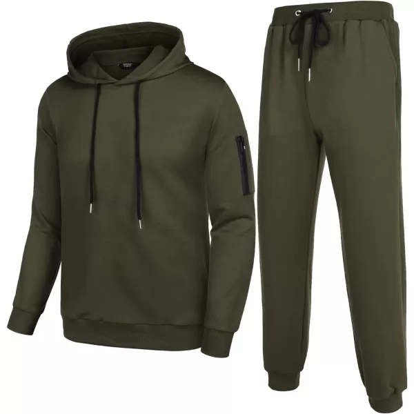COOFANDY Men's Tracksuit 2 Piece Hooded Athletic Sweatsuits Casual Running Jogging Sport Suit Sets