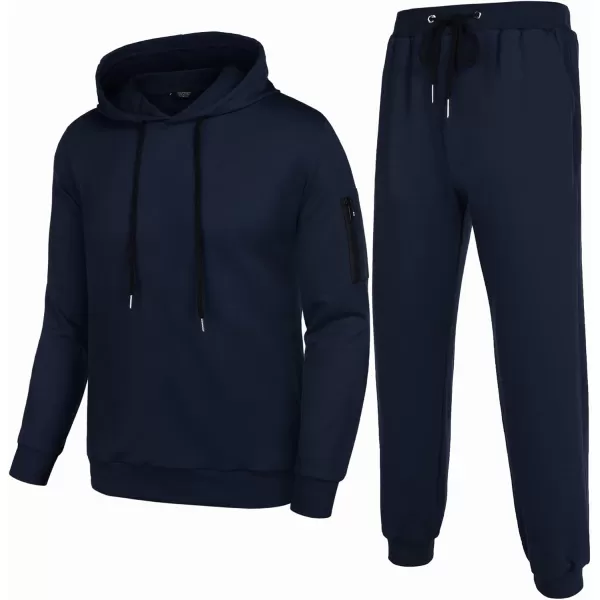 COOFANDY Men's Tracksuit 2 Piece Hooded Athletic Sweatsuits Casual Running Jogging Sport Suit Sets