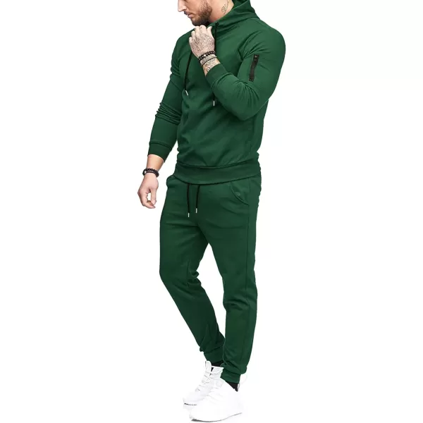 COOFANDY Men's Tracksuit 2 Piece Hooded Athletic Sweatsuits Casual Running Jogging Sport Suit Sets