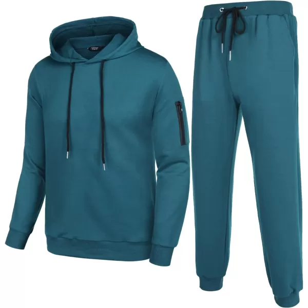 COOFANDY Men's Tracksuit 2 Piece Hooded Athletic Sweatsuits Casual Running Jogging Sport Suit Sets