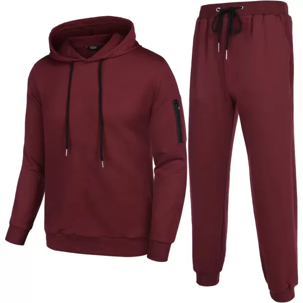 COOFANDY Men's Tracksuit 2 Piece Hooded Athletic Sweatsuits Casual Running Jogging Sport Suit Sets