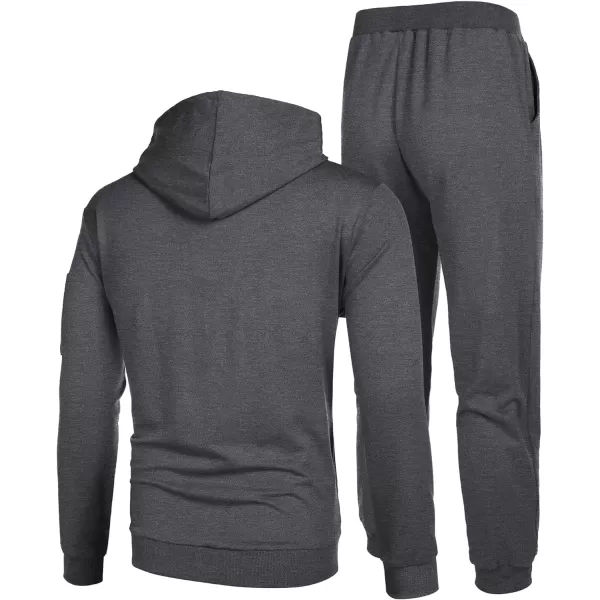 COOFANDY Men's Tracksuit 2 Piece Hooded Athletic Sweatsuits Casual Running Jogging Sport Suit Sets