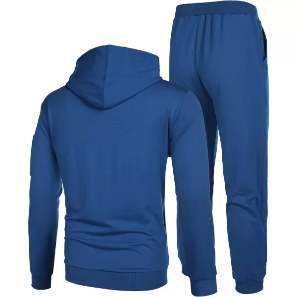 COOFANDY Men's Tracksuit 2 Piece Hooded Athletic Sweatsuits Casual Running Jogging Sport Suit Sets