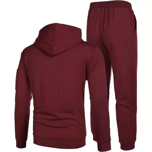 COOFANDY Men's Tracksuit 2 Piece Hooded Athletic Sweatsuits Casual Running Jogging Sport Suit Sets