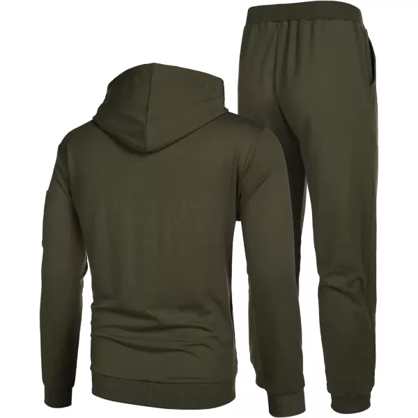 COOFANDY Men's Tracksuit 2 Piece Hooded Athletic Sweatsuits Casual Running Jogging Sport Suit Sets