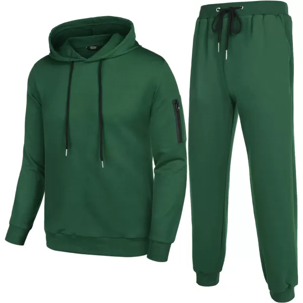 COOFANDY Men's Tracksuit 2 Piece Hooded Athletic Sweatsuits Casual Running Jogging Sport Suit Sets