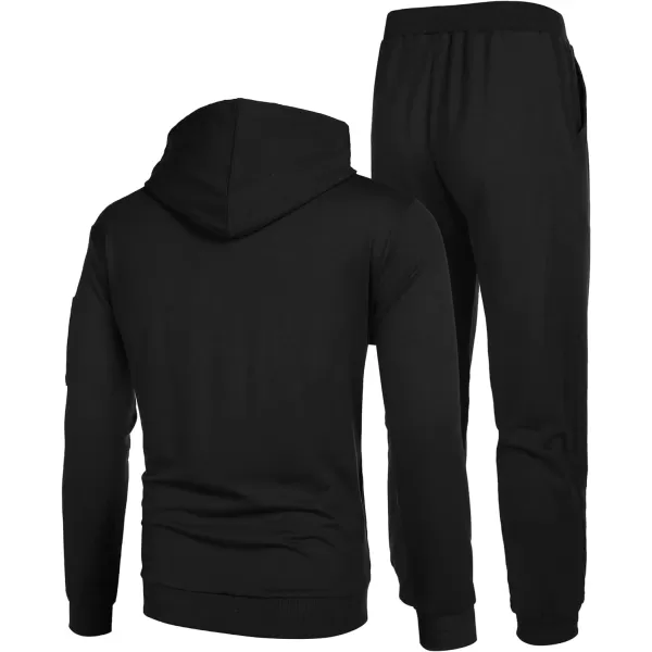COOFANDY Men's Tracksuit 2 Piece Hooded Athletic Sweatsuits Casual Running Jogging Sport Suit Sets