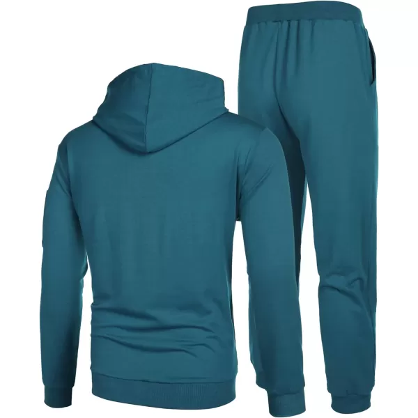 COOFANDY Men's Tracksuit 2 Piece Hooded Athletic Sweatsuits Casual Running Jogging Sport Suit Sets