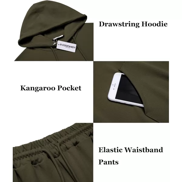 COOFANDY Men's Tracksuit 2 Piece Hoodie Athletic Sweatsuits Casual Jogging Suit Sets