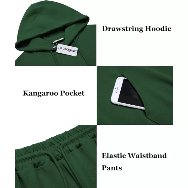 COOFANDY Men's Tracksuit 2 Piece Hoodie Athletic Sweatsuits Casual Jogging Suit Sets