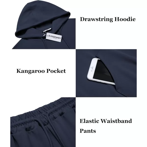 COOFANDY Men's Tracksuit 2 Piece Hoodie Athletic Sweatsuits Casual Jogging Suit Sets