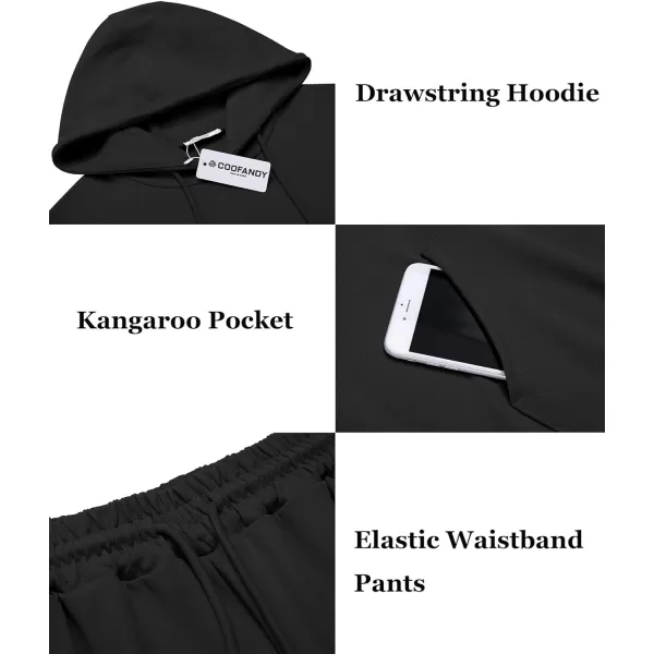 COOFANDY Men's Tracksuit 2 Piece Hoodie Athletic Sweatsuits Casual Jogging Suit Sets