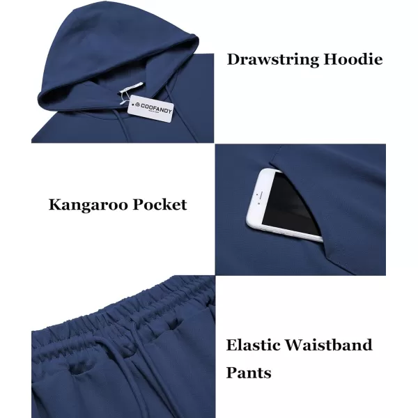 COOFANDY Men's Tracksuit 2 Piece Hoodie Athletic Sweatsuits Casual Jogging Suit Sets