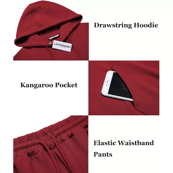 COOFANDY Men's Tracksuit 2 Piece Hoodie Athletic Sweatsuits Casual Jogging Suit Sets