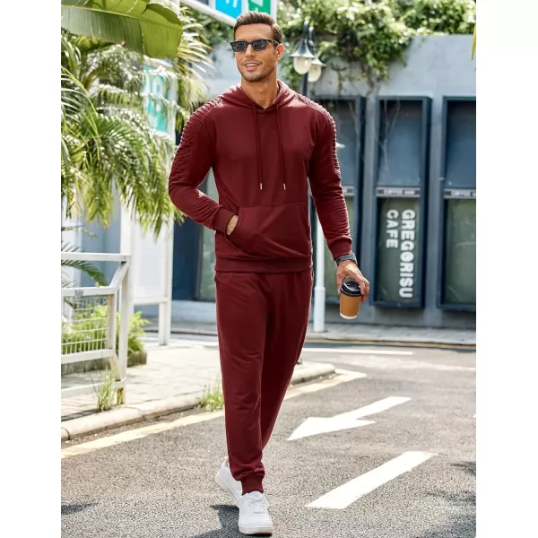 COOFANDY Men's Tracksuit 2 Piece Hoodie Sweatsuit Sets Casual Jogging Athletic Suits