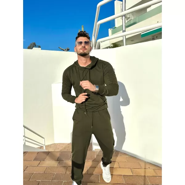 COOFANDY Men's Tracksuit 2 Piece Hoodie Sweatsuit Sets Casual Jogging Athletic Suits