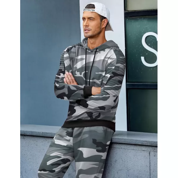 COOFANDY Men's Tracksuit 2 Piece Hoodie Sweatsuit Sets Casual Jogging Athletic Suits