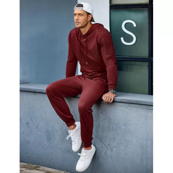COOFANDY Men's Tracksuit 2 Piece Hoodie Sweatsuit Sets Casual Jogging Athletic Suits