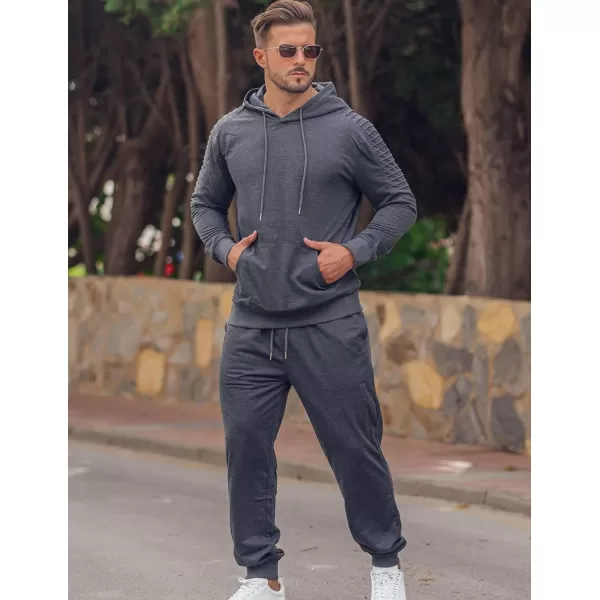 COOFANDY Men's Tracksuit 2 Piece Hoodie Sweatsuit Sets Casual Jogging Athletic Suits