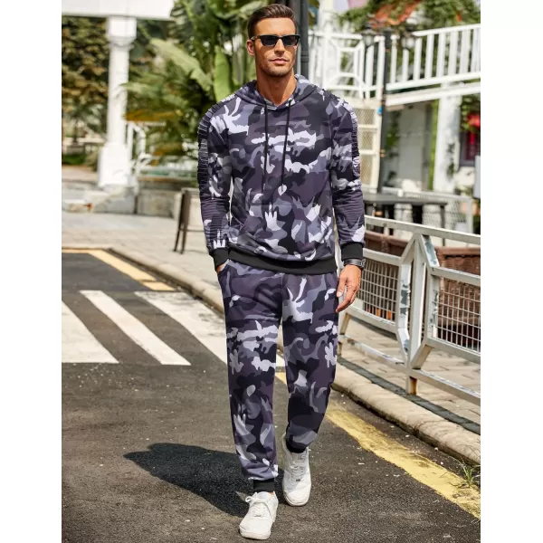 COOFANDY Men's Tracksuit 2 Piece Hoodie Sweatsuit Sets Casual Jogging Athletic Suits