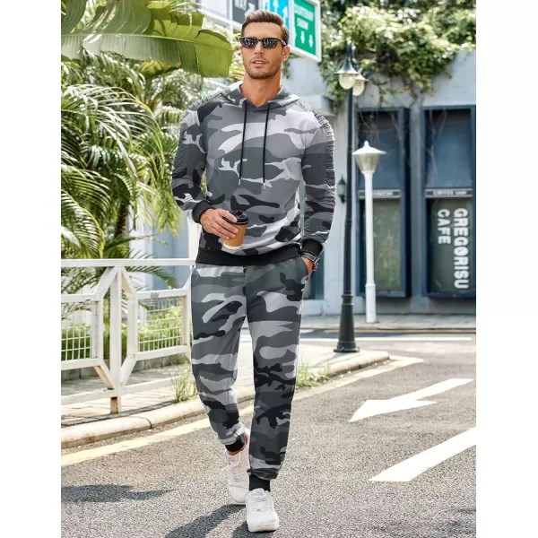 COOFANDY Men's Tracksuit 2 Piece Hoodie Sweatsuit Sets Casual Jogging Athletic Suits