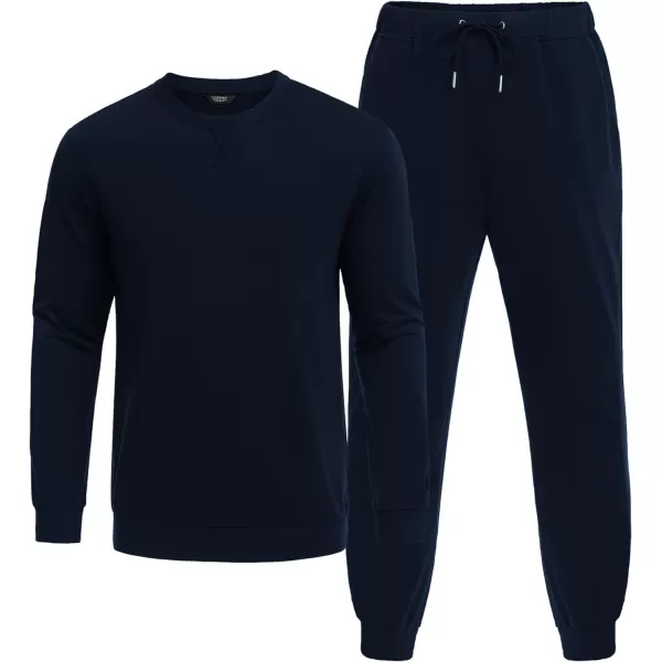 COOFANDY Men's Tracksuit 2 Piece Long Sleeve Pullover Jogging Track Suit Athletic Casual Sweatsuit