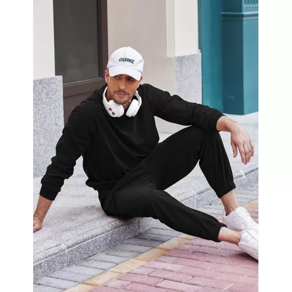 COOFANDY Men's Tracksuit 2 Piece Sweatsuit Set Long Sleeve Pullover Athletic Suit For Sports Casual Fitness Jogging
