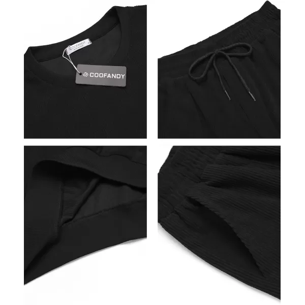 COOFANDY Men's Tracksuit 2 Piece Sweatsuit Set Long Sleeve Pullover Athletic Suit For Sports Casual Fitness Jogging
