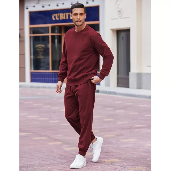COOFANDY Men's Tracksuit 2 Piece Sweatsuit Set Long Sleeve Pullover Athletic Suit For Sports Casual Fitness Jogging