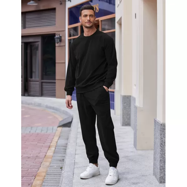 COOFANDY Men's Tracksuit 2 Piece Sweatsuit Set Long Sleeve Pullover Athletic Suit For Sports Casual Fitness Jogging