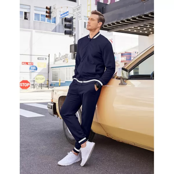 COOFANDY Men's Tracksuit 2 Piece Zip Up Sweatsuits Casual Athletic Jogging Suit Sets With Pockets