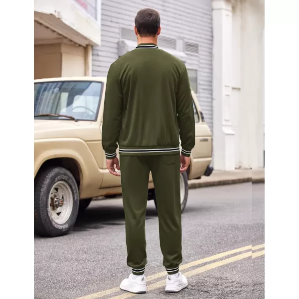 COOFANDY Men's Tracksuit 2 Piece Zip Up Sweatsuits Casual Athletic Jogging Suit Sets With Pockets