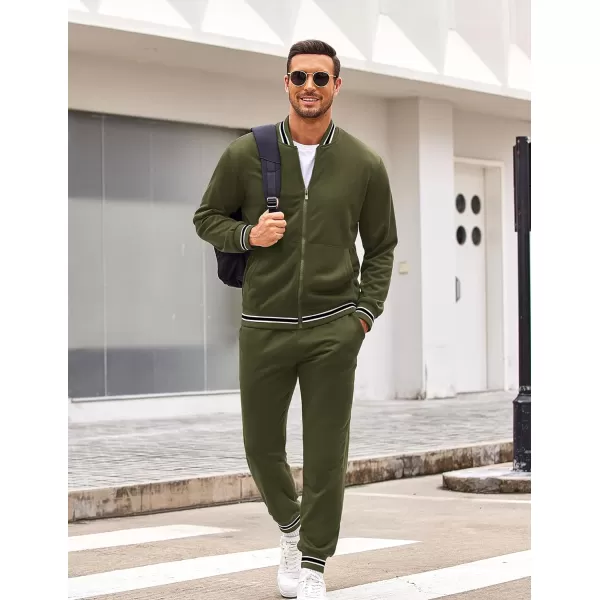 COOFANDY Men's Tracksuit 2 Piece Zip Up Sweatsuits Casual Athletic Jogging Suit Sets With Pockets