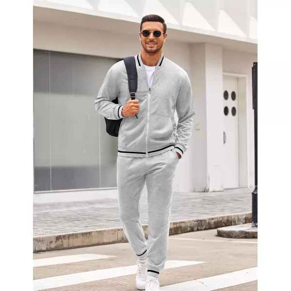 COOFANDY Men's Tracksuit 2 Piece Zip Up Sweatsuits Casual Athletic Jogging Suit Sets With Pockets