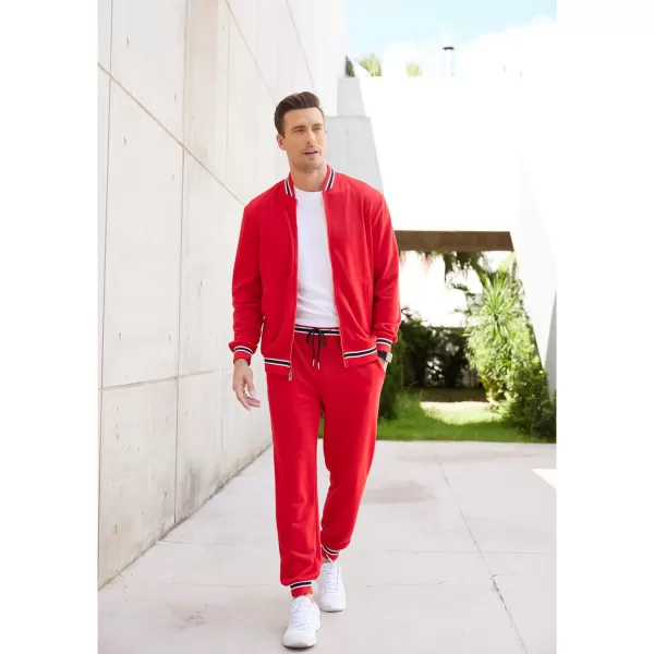 COOFANDY Men's Tracksuit 2 Piece Zip Up Sweatsuits Casual Athletic Jogging Suit Sets With Pockets