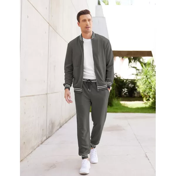 COOFANDY Men's Tracksuit 2 Piece Zip Up Sweatsuits Casual Athletic Jogging Suit Sets With Pockets