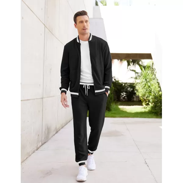 COOFANDY Men's Tracksuit 2 Piece Zip Up Sweatsuits Casual Athletic Jogging Suit Sets With Pockets