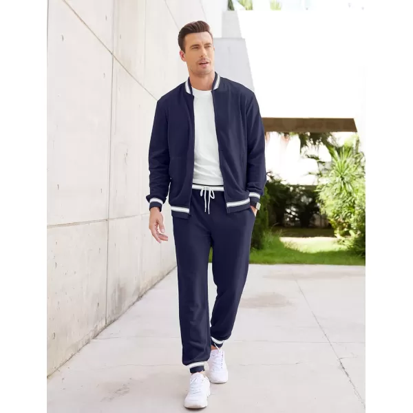 COOFANDY Men's Tracksuit 2 Piece Zip Up Sweatsuits Casual Athletic Jogging Suit Sets With Pockets