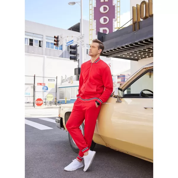 COOFANDY Men's Tracksuit 2 Piece Zip Up Sweatsuits Casual Athletic Jogging Suit Sets With Pockets